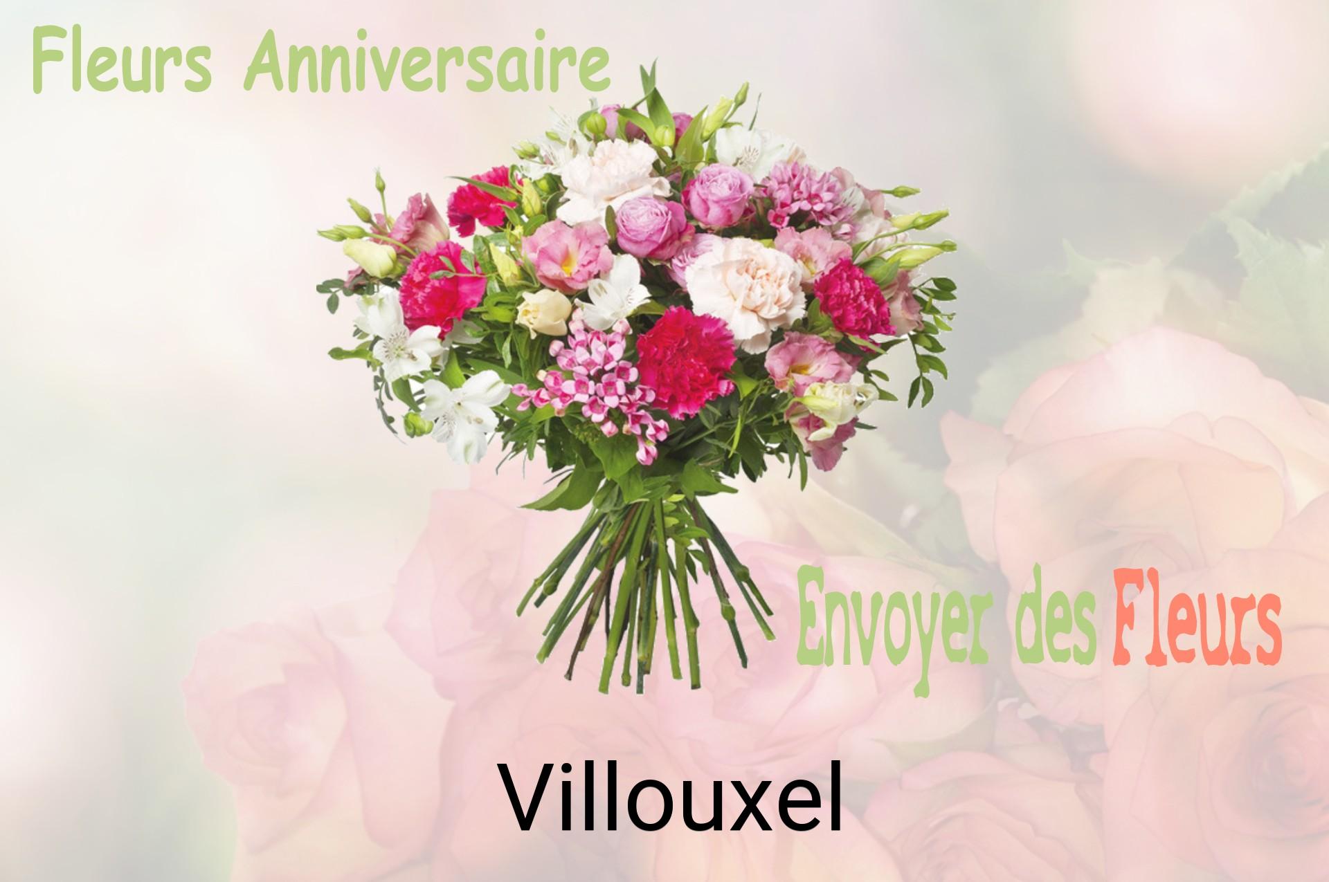 Bouquet de fleurs d’anniversaire livré à Villouxel