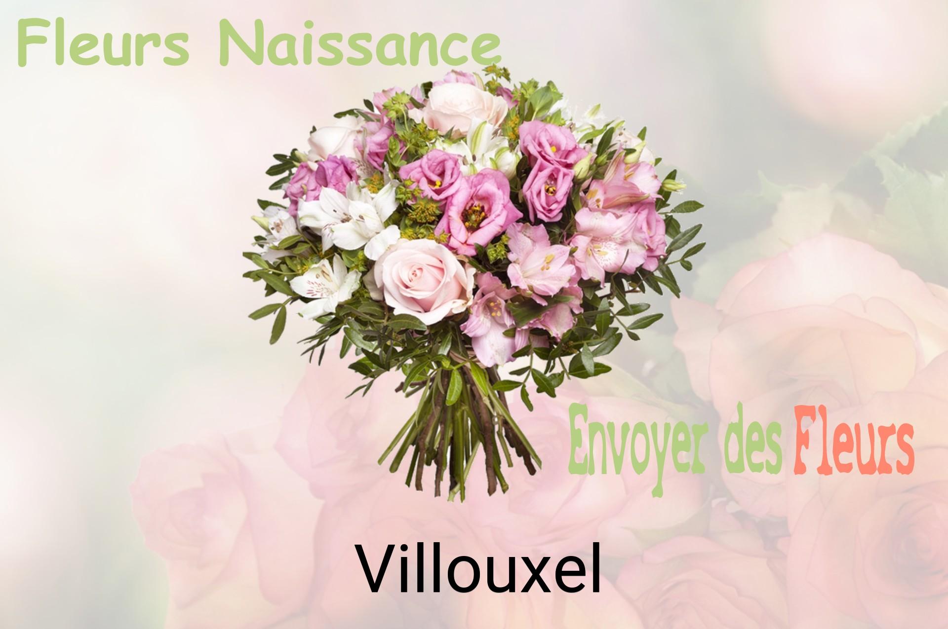 Bouquet de fleurs de naissance livré à Villouxel